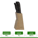 FACA E CEPO ESSENTIAL 5PÇS Destak Ferramentas